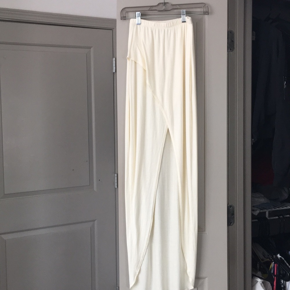 Nasty gal creme skirt